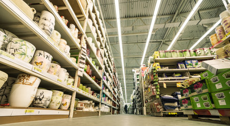 flowerpots and garden goodsのeditorial素材