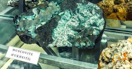 the muskovite fukhsiteの写真素材