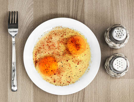 fried eggsの写真素材