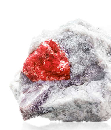 Ruby in quartzeの写真素材