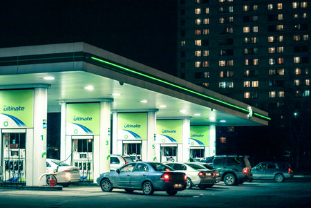 Russia 2010; Gas station BPのeditorial素材