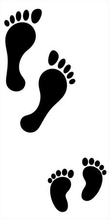 footprintsの写真素材