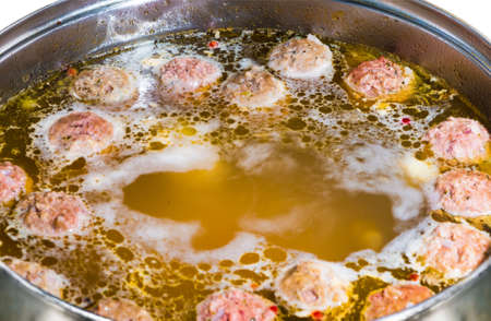 meatball soupの写真素材