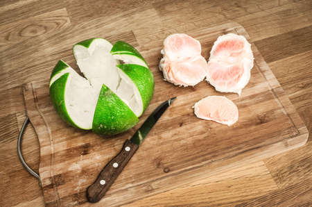 Citrus Sweetie on hardboardの写真素材