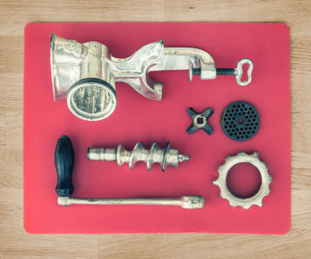 old manual meat-grinderの写真素材