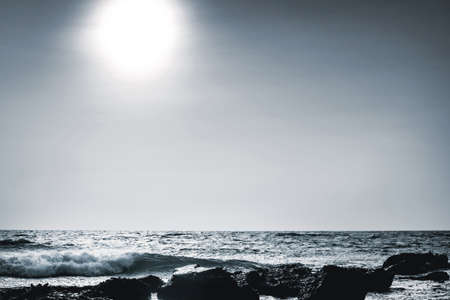 lunar sea shoreの写真素材