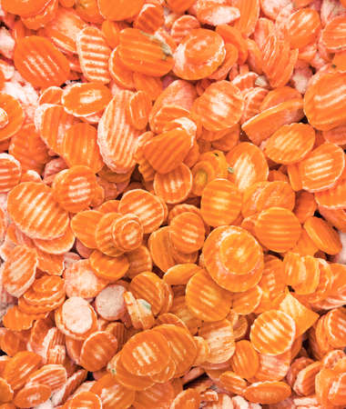 sold by weight frozen carrotの写真素材