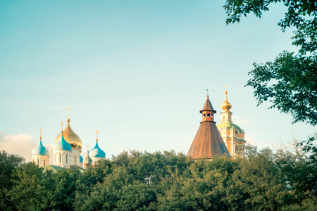 Novospassky monastery in Moscow, Russiaの写真素材