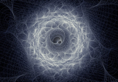 fractal in black