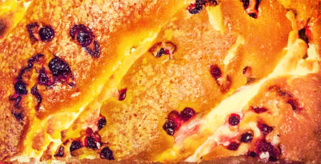 berry pie, closeupの写真素材