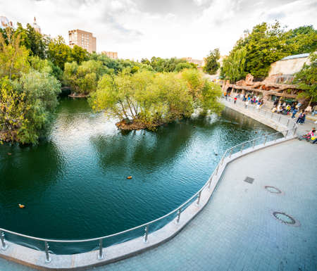 the city parkの写真素材