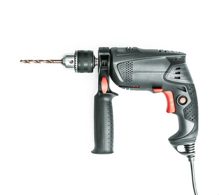 the hammer drill; on white
