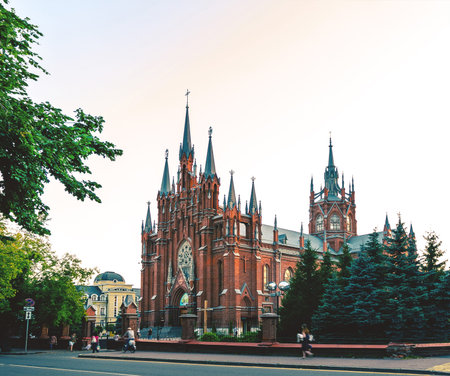 catholic Cathedral of the Immaculate Conception of Holy Virgin Mary in Moscow, Russia