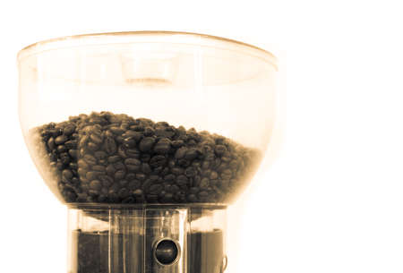 the professional coffee grinder, isolatedの写真素材