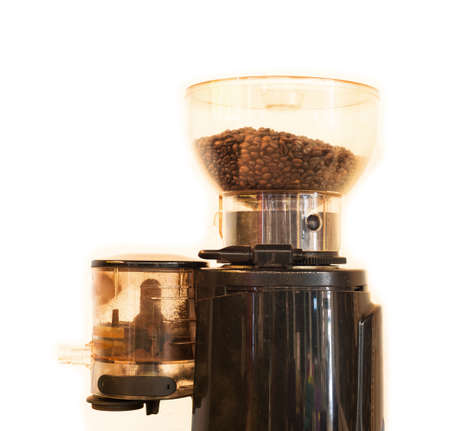 the professional coffee grinder, isolatedの写真素材