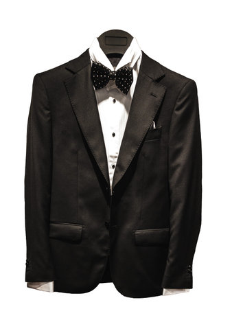 the evening jacket suit, isolated