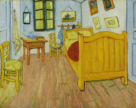 Bedroom in Arles by V.Van Gogh 1888. the Van Gogh Museum, Amsterdamのeditorial素材