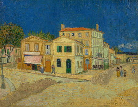 The Yellow House by V.Van Gogh 1888. Van Gogh Museum, Amsterdamのeditorial素材