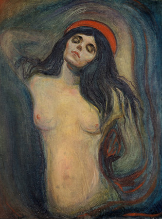 Madonna by Edvard Munch, 1894. the Munch Museum, Osloのeditorial素材