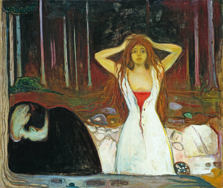 the Ashes by Edvard Munch, 1894. the National Gallery in Oslo, Norwayのeditorial素材