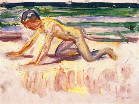 The Childhood by Edvard Munch 1908. the Munch Museum in Oslo, Norwayのeditorial素材