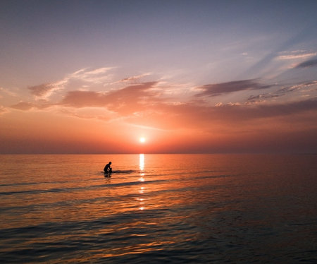 people in the sunrise beach