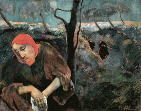 Paul Gauguin, Christ in Garden of Olives, 1889, Norton Museum of Art, Floridaのeditorial素材
