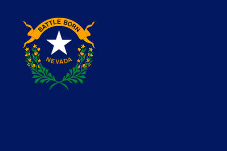 flag of USA state Nevadaのイラスト素材