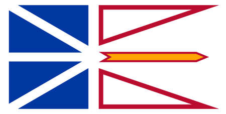 flag of Canadian state Newfoundl And Labradorのイラスト素材
