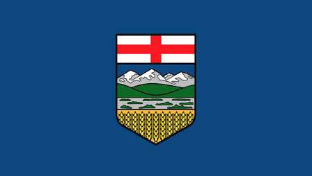 flag of Canadian state Albertaのイラスト素材