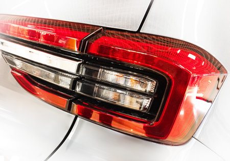 car backlight stop lamp, closeupの写真素材