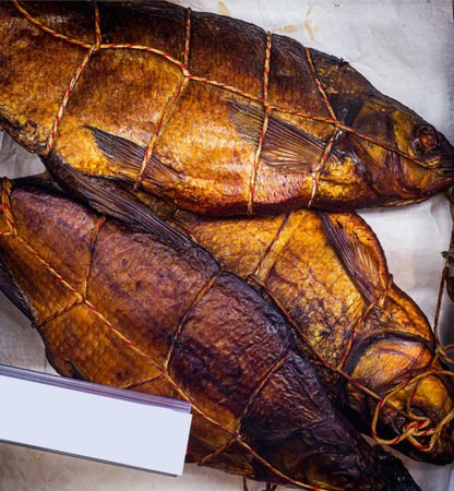 hot smoked Bream in market