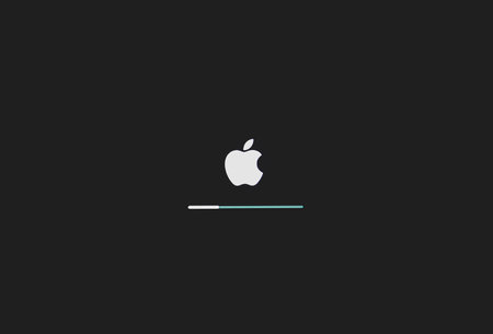 2020: iOs loading at the Apple iPad start screenのeditorial素材