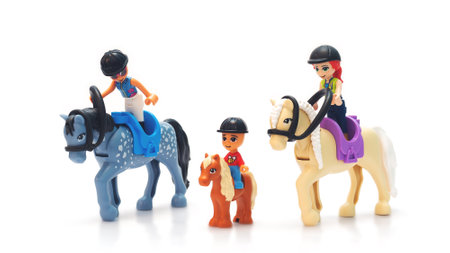 2021: Lego constructor Friends series, the horse ridersのeditorial素材