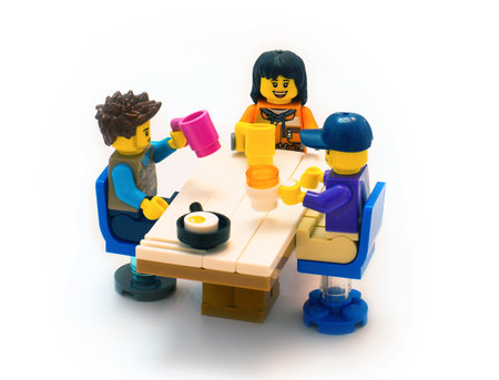 2021: Lego constructor characters, at pubのeditorial素材