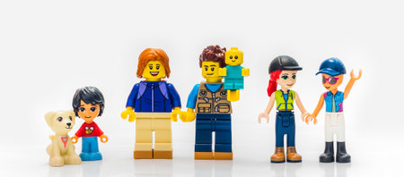2021: Lego constructor characters, Family portrait, setのeditorial素材