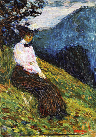 Gabriele Munter. by Wassily Kandinsky 19002. Lenbachhaus art museum in Munich, Germanyのeditorial素材