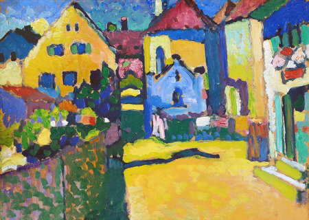 Green Lane In Murnau by Wassily Kandinsky 1909. Lenbachhaus Art Museum in Munich, Germanyのeditorial素材
