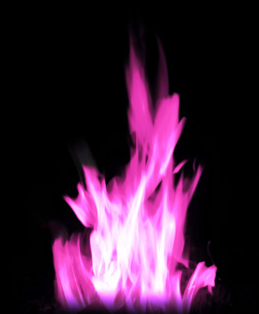 burning fire pink light flamesの写真素材