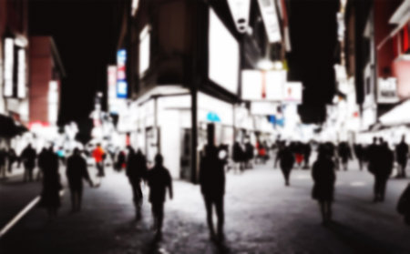 night old city street, Ai generated and abstract alteredの素材