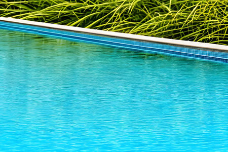 swimming pool water closeup , AI generated and alteredの素材