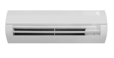 the indoor unit of air conditioner, isolated whiteの写真素材