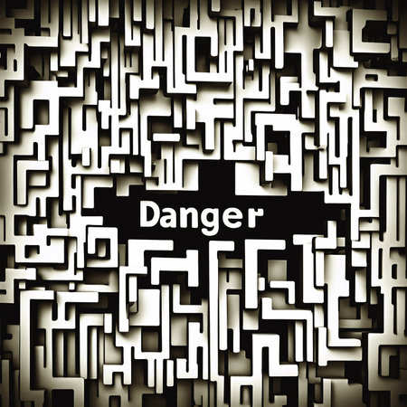 labyrinth abstract background, Ai generated and PSの素材