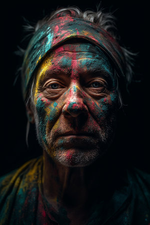 Color Me Happy - The Joyful Portrait. Generative AI.の素材