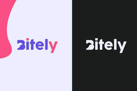 Modern Bird Negative Space logo design and vector illustrationのイラスト素材