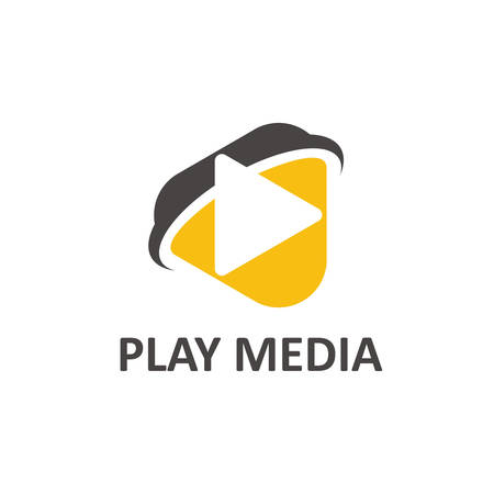 Play Media Logo Templateのイラスト素材