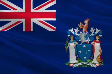 Flag of Victoria (Vic) is a state in the south-east of Australia. 3d illustrationの写真素材