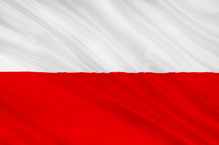 Flag of Poland. 3d illustrationの写真素材