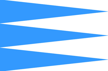 Flag of Sogn and Fjordane is a county in western Norway. 3d illustration