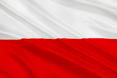 Flag of Poland. 3d illustrationの写真素材